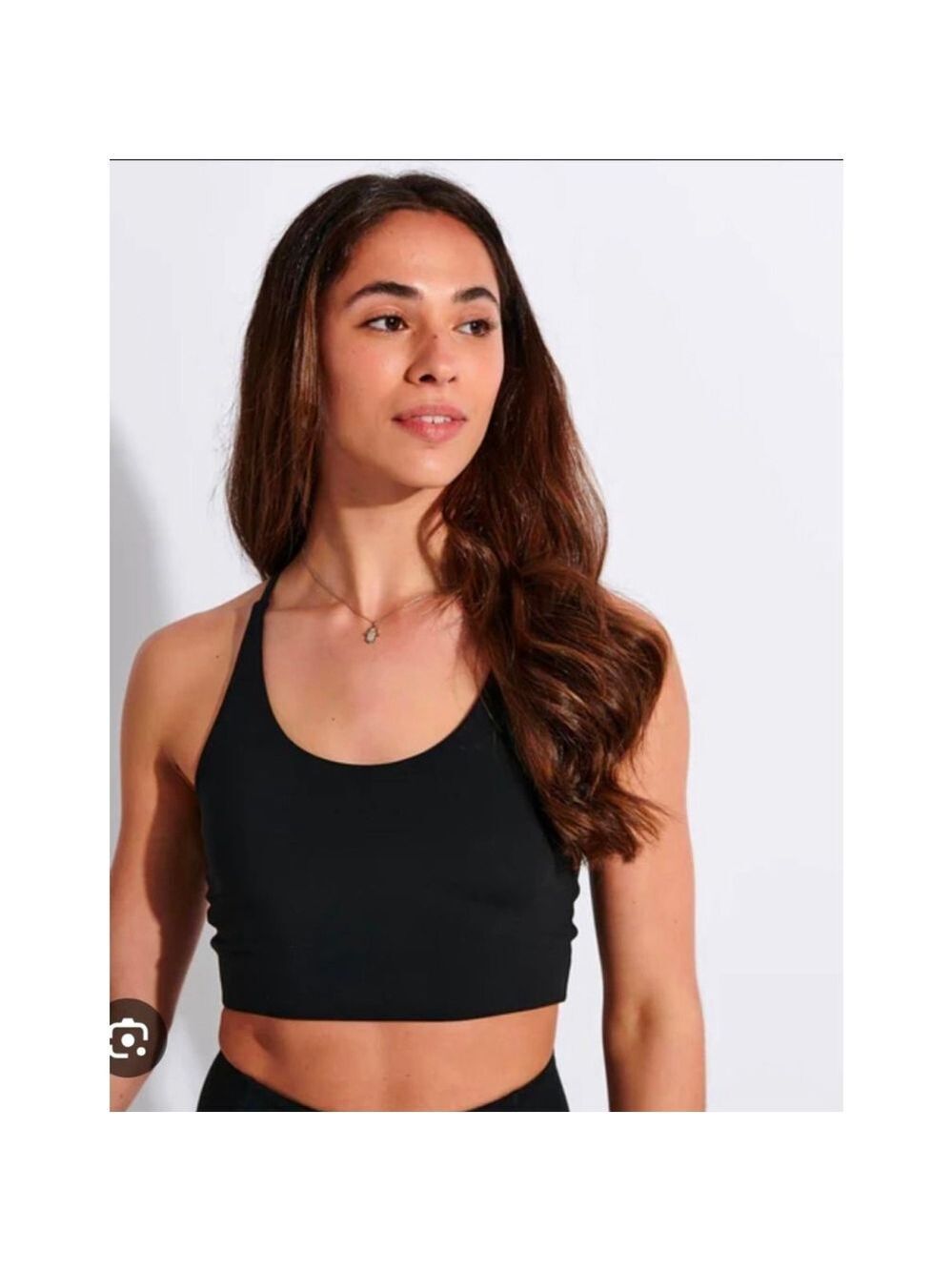 Girlfriend Collective Black Longline Sports Bra Tank XXXL Built In Support NWT